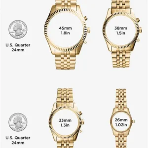 Đồng hồ Michael Kors nữ chính hãng USA Norie Pave Two Tone Watch
