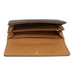 Bóp cầm tay hàng hiệu Michael Kors Fluton Flap Continential Wallet, ví MK cầm tay hàng hiệu giành cho nữ, ví MK chính hãng màu nâu, Ví MK hàng hiệu size lớn, bóp Michael Kors giành cho nữ màu nâu, bóp MK hàng hiệu authentic giành cho nữ