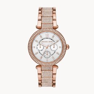 Đồng hồ Michael Kors MK6760 Women's Mindy Three-Hand Rose Gold-Tone Stainless Steel Watch