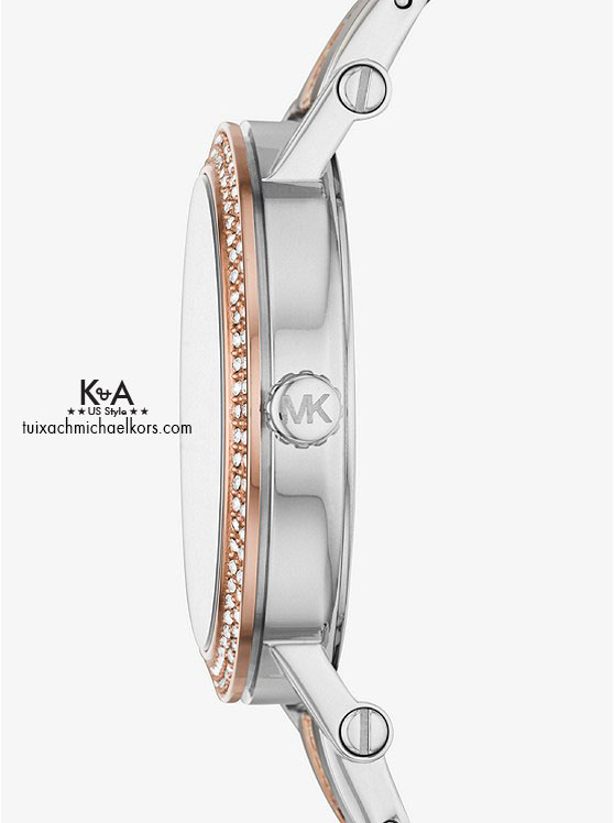 đồng hồ Michael Kors nữ chính hãng USA Norie Pave Two Tone Watch