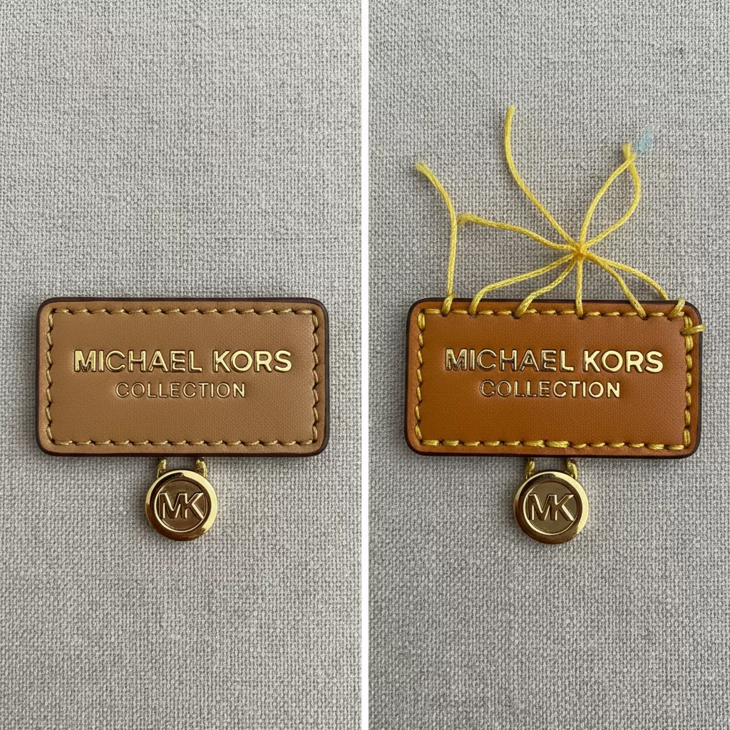 gemini_image_1770817893 Sự khác biệt rõ rệt về chất lượng in ấn và đường may giữa tem túi thật và túi giả