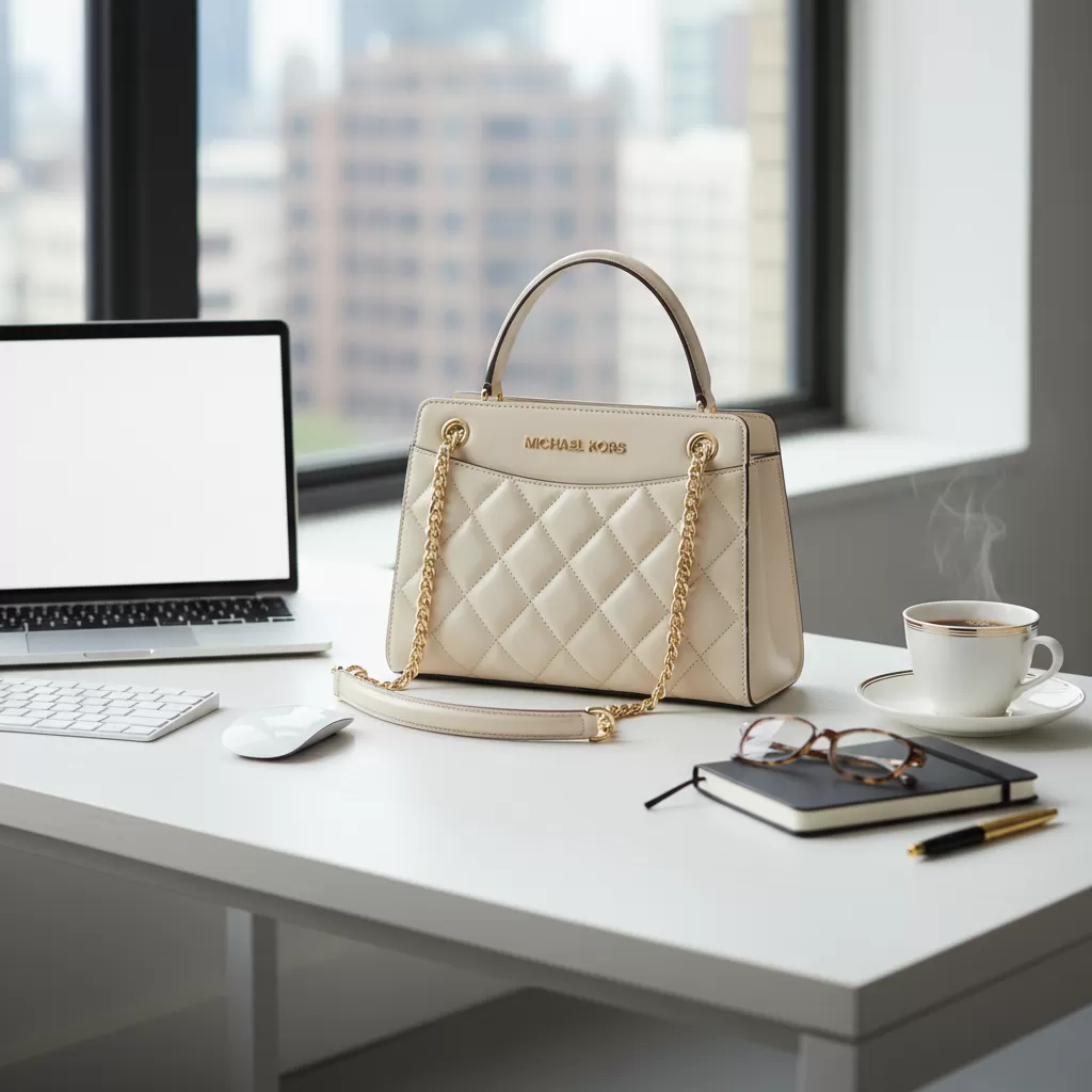 gemini_image_1770821081 Túi Michael Kors là phụ kiện hoàn hảo giúp nâng tầm phong cách công sở chuyên nghiệp
