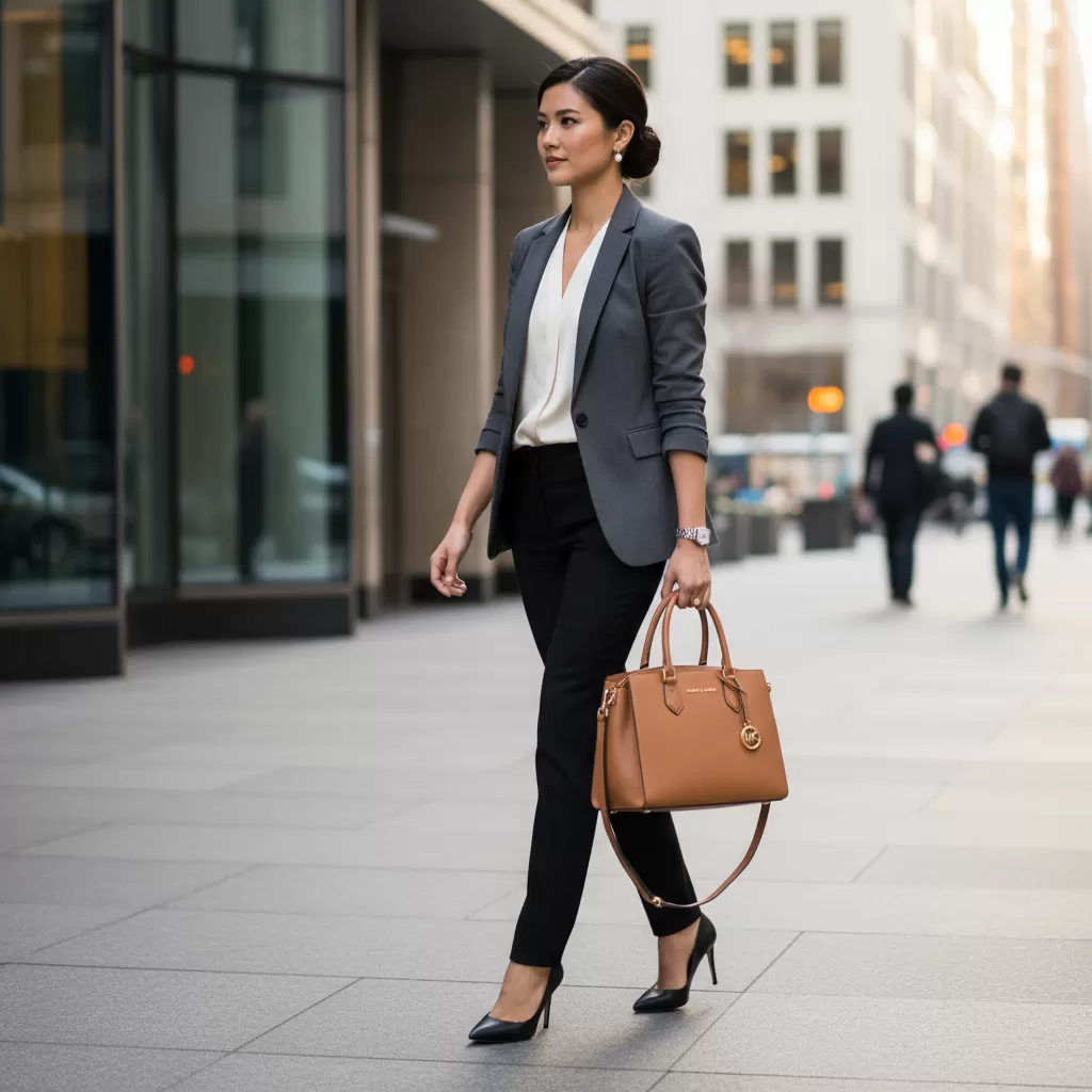 Phong cách thời trang đẳng cấp được khẳng định qua từng chi tiết thiết kế của Michael Kors