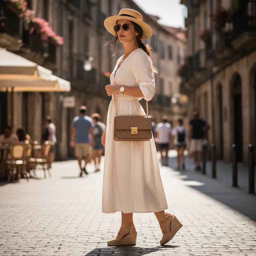 gemini_image_1770826141 Sử dụng túi Michael Kors đeo chéo với độ dài dây phù hợp giúp nâng tầm phong cách và tôn vóc dáng