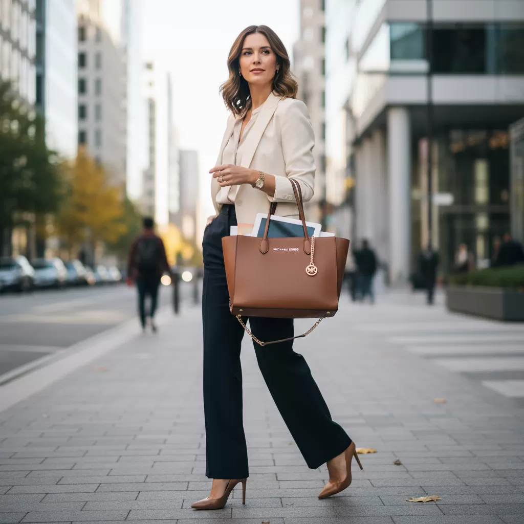 Túi Michael Kors tote là lựa chọn hàng đầu cho quý cô công sở bận rộn