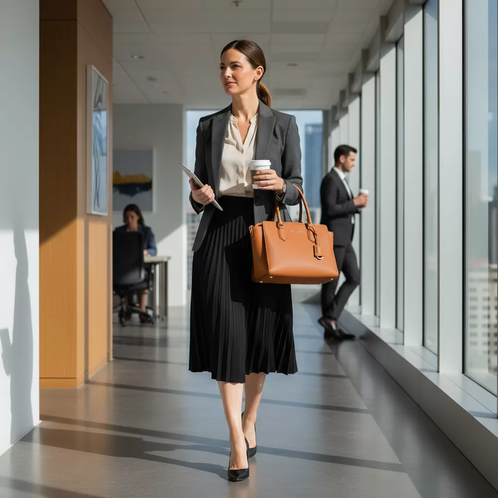 Túi Michael Kors satchel là lựa chọn hàng đầu cho phong cách công sở chuyên nghiệp