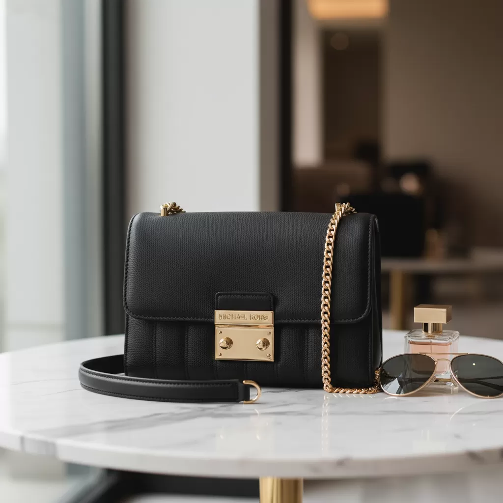 gemini_image_1770830124 Túi Michael Kors màu đen là biểu tượng của sự sang trọng và đẳng cấp bền vững