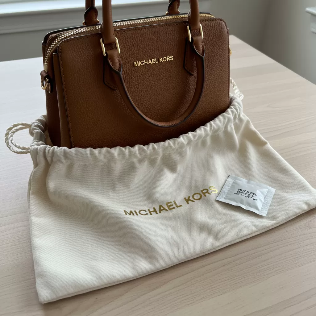 gemini_image_1770833638 Bảo quản túi trong Dust bag và nơi thoáng mát giúp ngăn ngừa nấm mốc quay trở lại