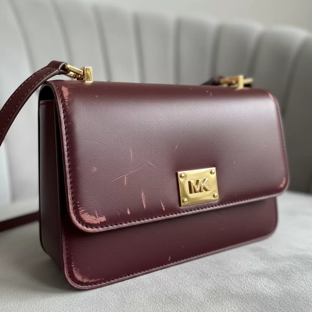 gemini_image_1770835862 Vết trầy xước trên bề mặt túi Michael Kors gây ảnh hưởng đến thẩm mỹ