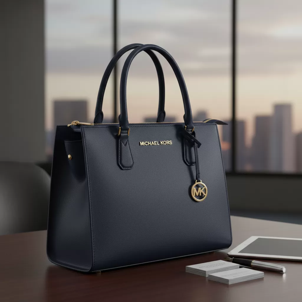 gemini_image_1770836841-1 Thiết kế của Michael Kors mang tính ứng dụng cao và bền bỉ trong môi trường công sở