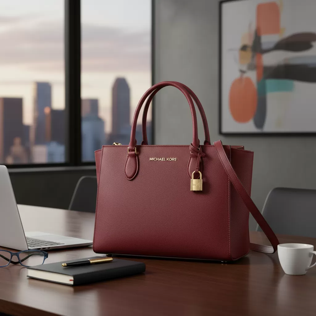 gemini_image_1770837382 Túi Tote Michael Kors với không gian rộng rãi lý tưởng cho công việc văn phòng