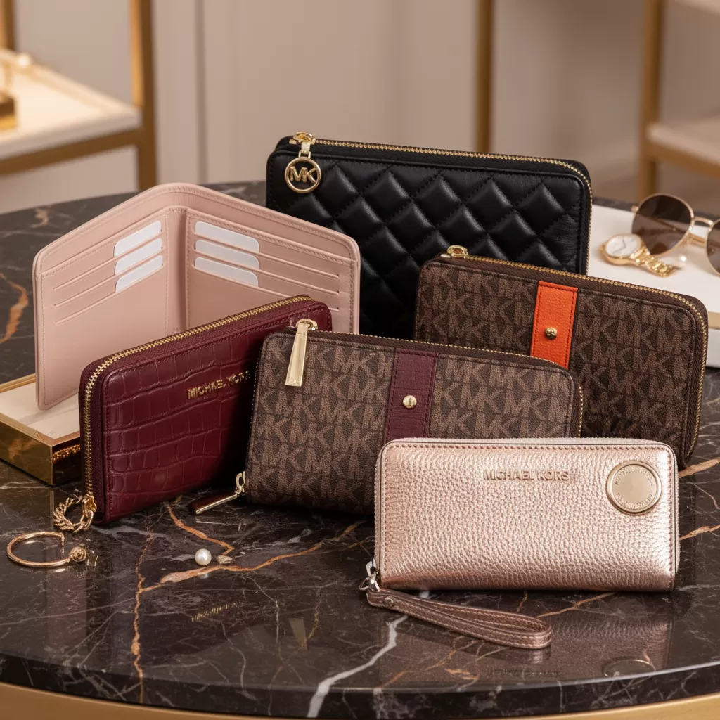 gemini_image_1770838974 Các mẫu ví Michael Kors nữ đa dạng về kiểu dáng và màu sắc phù hợp với nhiều phong cách