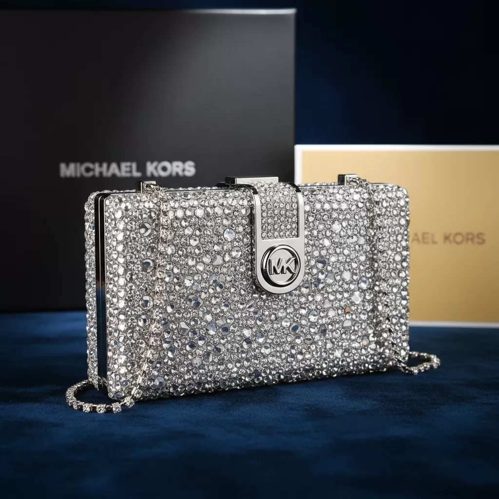 gemini_image_1770839196-1 Ví cầm tay dạng hộp đính đá lấp lánh giúp bạn tỏa sáng rực rỡ dưới ánh đèn đêm tiệc