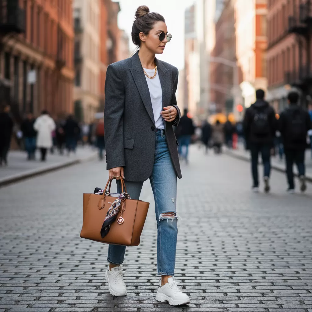 Túi tote Michael Kors mang lại vẻ ngoài phóng khoáng và tiện dụng cho các quý cô thành thị