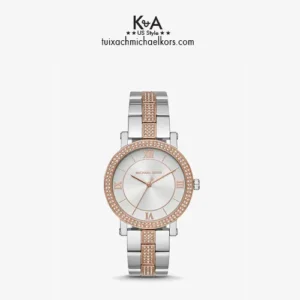 Đồng hồ Michael Kors nữ chính hãng USA Norie Pave Two Tone Watch