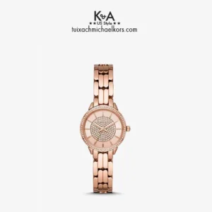 Đồng hồ Michael Kors nữ xách tay Mỹ Mini Alie Rose Tone Watch