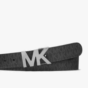 Set dây Nịt Và Ví Nam Michael Kors 36U1LGFY7B Gift Belt Billfold Wallet Black