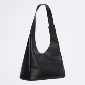 Túi Ck Đeo Vai Màu Đen Archive Hardware Buckle Shoulder Bag