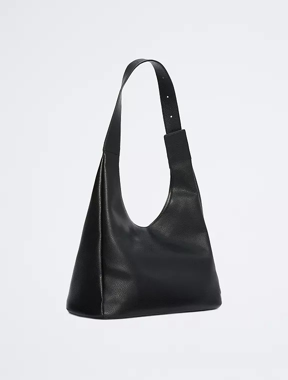 Túi Ck Đeo Vai Màu Đen Archive Hardware Buckle Shoulder Bag