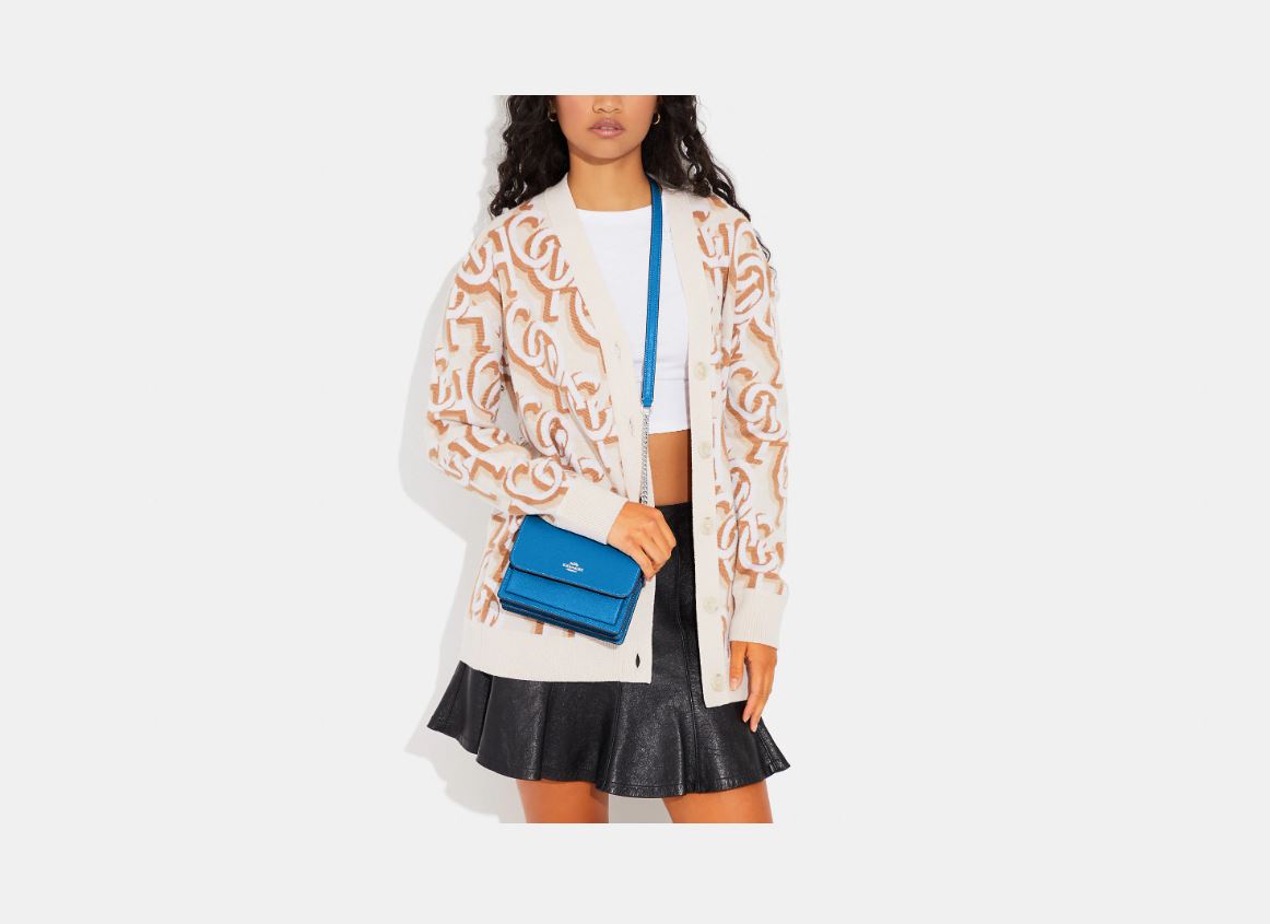 Túi Coach C9949 Xgrn Mn Klareby SV/Racer Bule  Mini