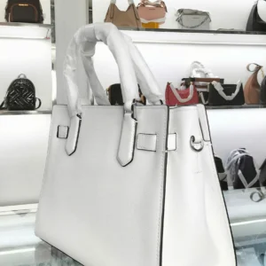 Túi Michael Kors 35S3SHMS6L Hamilton Md Satchel Leather Optic White