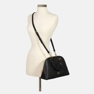 Túi Hến Coach Katy Satchel In Signature Medium Canvas Black