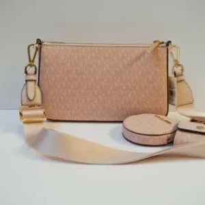 Túi Michael Kors 35S2GTVC1B Jet Set Travel Tech Attch Màu Hồng