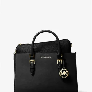 Túi Michael Kors 2 trong 1 35S4GCFS2L Charlotte Bag Black