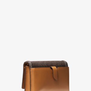 Túi Michael Kors đeo chéo size mini 32S1GT9C2B Jet Set Charm Phone Crossbody Brown