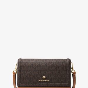 Túi Michael Kors đeo chéo size mini 32S1GT9C2B Jet Set Charm Phone Crossbody Brown