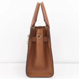 Túi Michael Kors Đeo Chéo 35F1GHMS1B Hamilton SM Satchel Brown Small Bag
