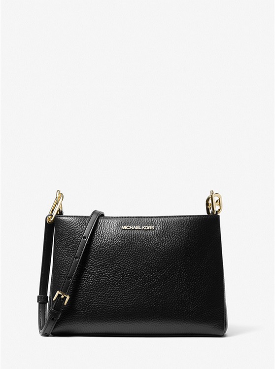 Túi Xách Michael Kors Màu Đen Đeo Chéo Size Trung 35H1G9TC8L Trisha MD Crossbody Black