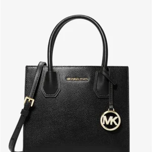 Túi Xách Michael Kors Màu Đen Đeo Chéo Size Trung 35S1GM9M2L Mercer Medium Messenger Leather Black