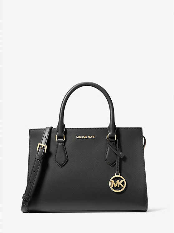 Túi Michael Kors Sheila 35S3G6HS2L Md Cz Satchel Non-Lthr Vegen Material Black