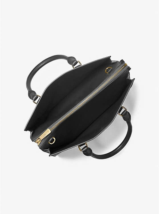 Túi Michael Kors Sheila 35S3G6HS2L Md Cz Satchel Non-Lthr Vegen Material Black