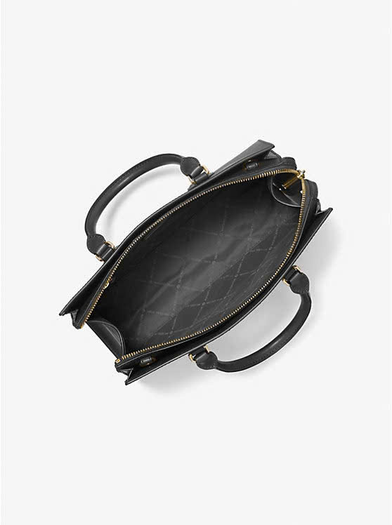 Túi Michael Kors Sheila 35S3G6HS2L Md Cz Satchel Non-Lthr Vegen Material Black