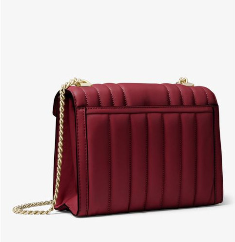 Túi xách Michael Kors hàng hiệu cao cấp WHITNEY LG SHLDR LEATHER- DK BERRY