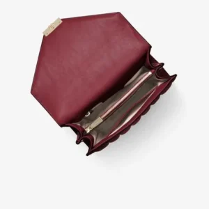 Túi xách Michael Kors màu đỏ mận mã 30F8TXIL3T- WHITNEY LG SHLDR LEATHER- DK BERRY