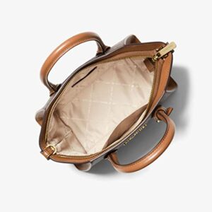 Túi Michael Kors đeo chéo màu nâu logo size trung 35F1G4VM2L Avril Satchel Leather Brown