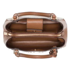 Túi xách Michael Kors công sở đeo chéo Kimberly Small Crossbody Vanilla Bag, giỏ xách MK chính hãng giành cho nữ, túi xách michael kors hàng hiệu màu trắng size nhỏ, túi xách MK hàng hiệu dạo phố, túi xách MK văn phòng