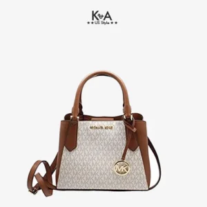 Túi xách Michael Kors công sở đeo chéo Kimberly Small Crossbody Vanilla Bag, giỏ xách MK chính hãng giành cho nữ, túi xách michael kors hàng hiệu màu trắng size nhỏ, túi xách MK hàng hiệu dạo phố, túi xách MK văn phòng