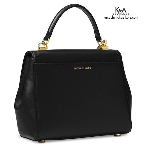Túi xách Michael Kors đeo chéo Ava Medium Black Satchel