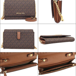 Ví Micheal Kors đeo chéo Jet Set Travel Medium Phone Brown Xbody