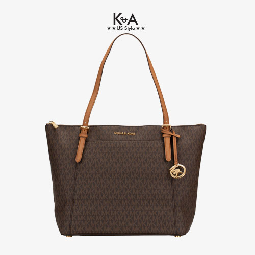 Túi xách Michael Kors đeo vai size lớn Ciara Large Brown Signature Tote