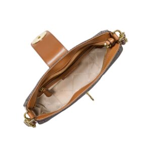 Túi xách Michael Kors kẹp nách Carmen Xs Pouchette Brown Bag, túi xách MK chính hãng kẹp nách màu nâu dự tiệc, túi xách MK hàng hiệu cao cấp kẹp nách, giỏ xách Michael Kors kẹp nách màu nâu dạo phố, giỏ xách MK authentic màu nâu