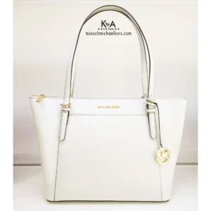 Túi xách Michael Kors loại lớn màu trắng Ciara Large Tote Optic Satchel Bag