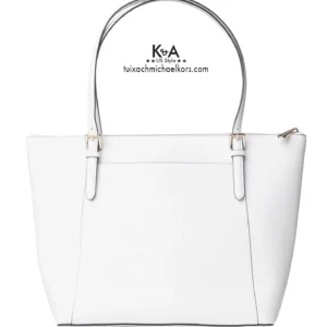Túi xách Michael Kors loại lớn màu trắng Ciara Large Tote Optic Satchel Bag