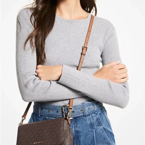 Túi Michael Kors Màu Nâu Đeo Chéo 35H8GTTC6B Jet Set Convertible Pouchette