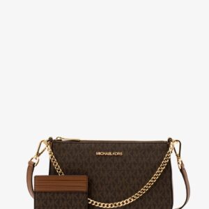 Túi Xách Michael Kors Màu Nâu Đeo Chéo Size Trung 35H1GGZD6B Giftable Box Items