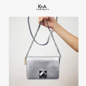 Túi xách Michael Kors dự tiệc màu bạc